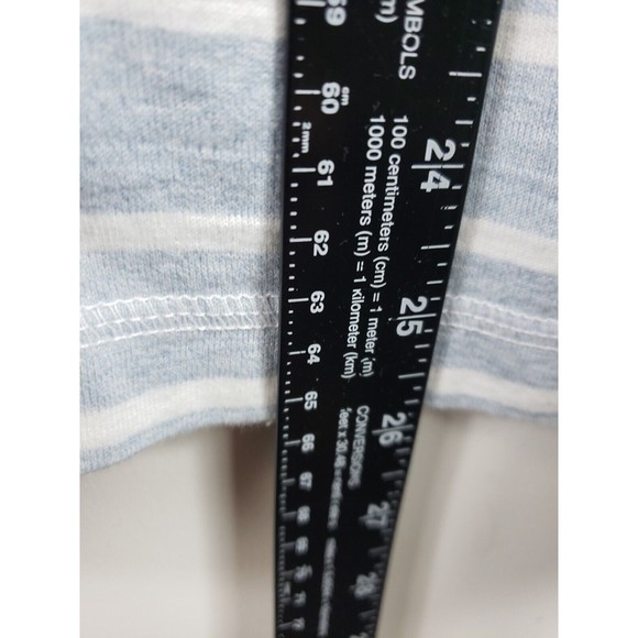 Womens NORTON STUDIO Blue White Striped Cardigan Top Size 2X Cotton - Picture 3 of 7